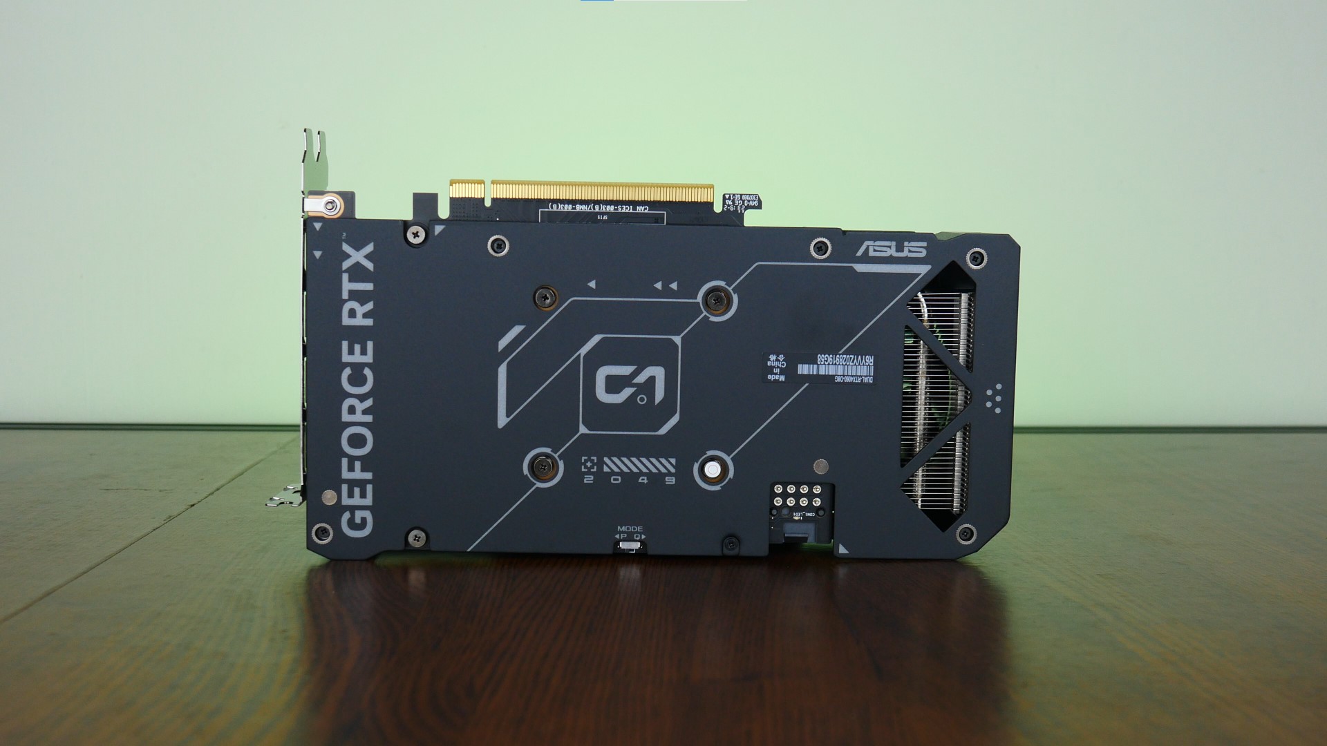 ASUS Dual GeForce RTX 4060 OC Edition 8GB GDDR6 Aesthetics (Rear)