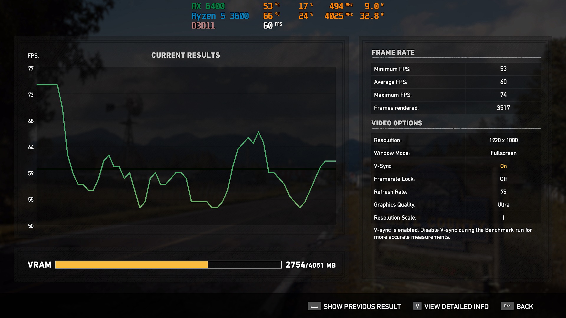 Far Cry 5 Benchmark (RX 6400)