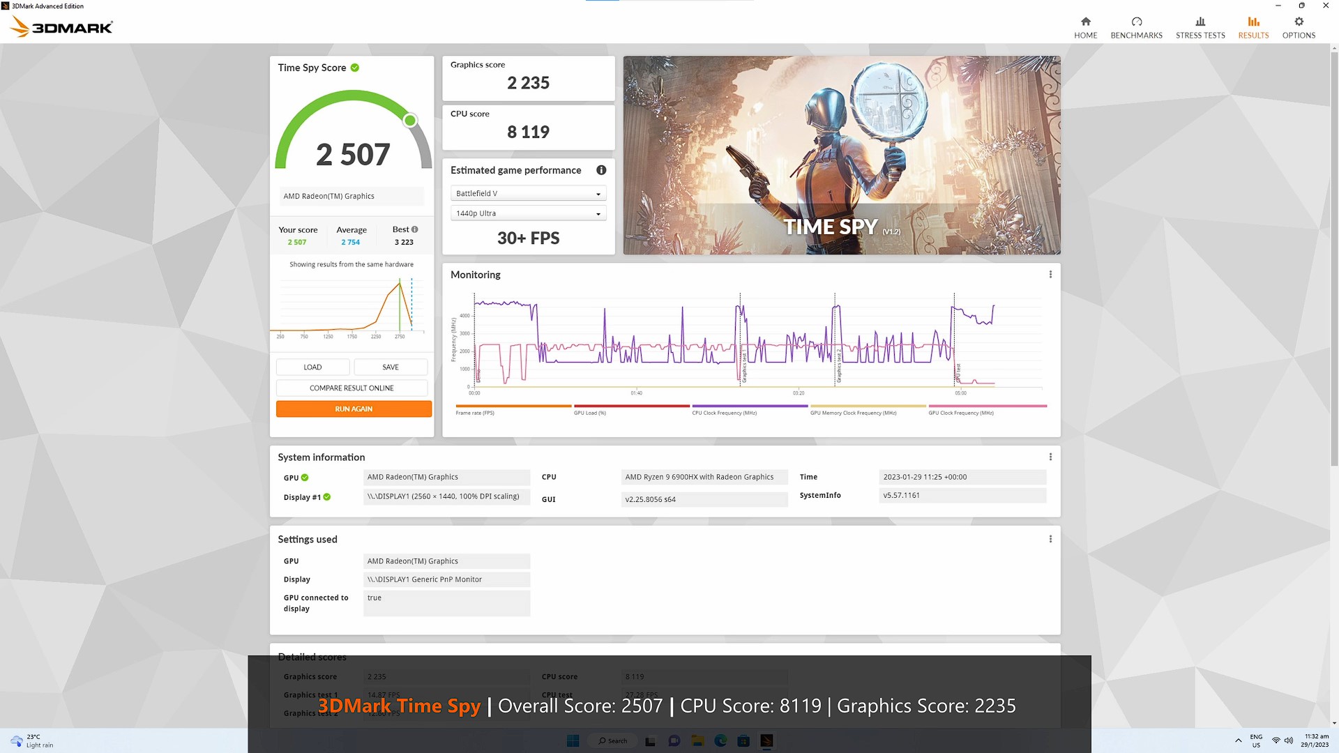 ASUS ExpertCenter PN53 Mini PC - 3DMark Time Spy Benchmark