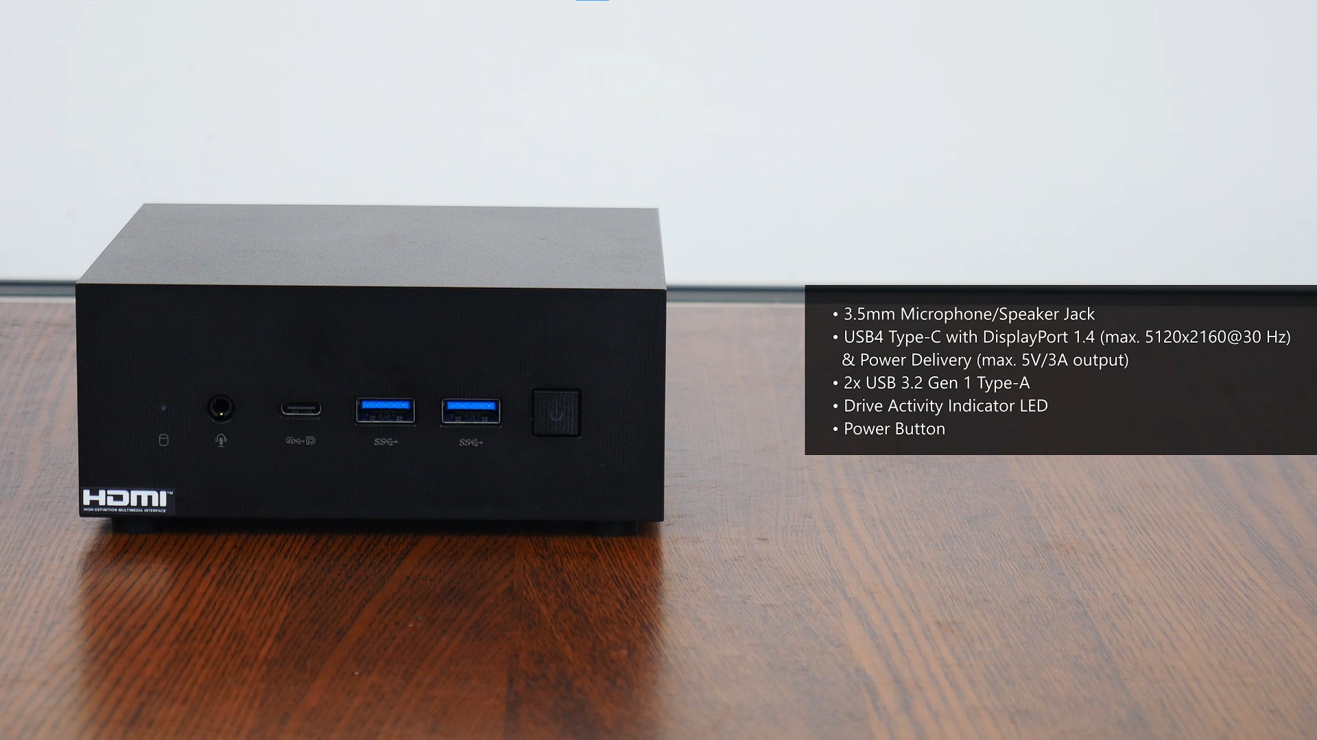ASUS ExpertCenter PN53 Mini PC Front IO