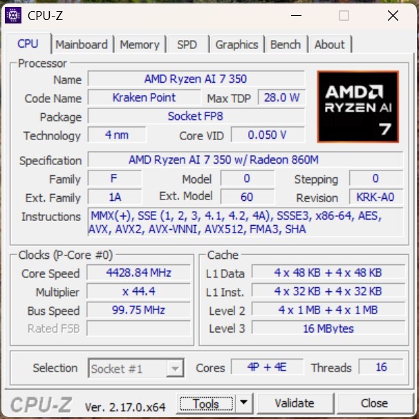 ASUS ExpertCenter PN54 CPU-Z (1)
