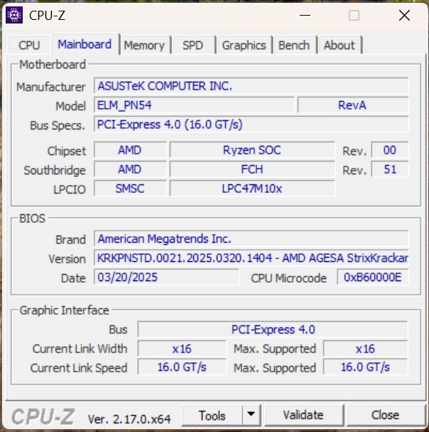 ASUS ExpertCenter PN54 CPU-Z (2)