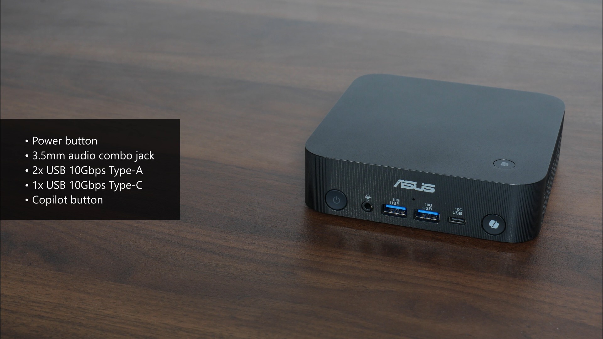 ASUS ExpertCenter PN54 Front IO