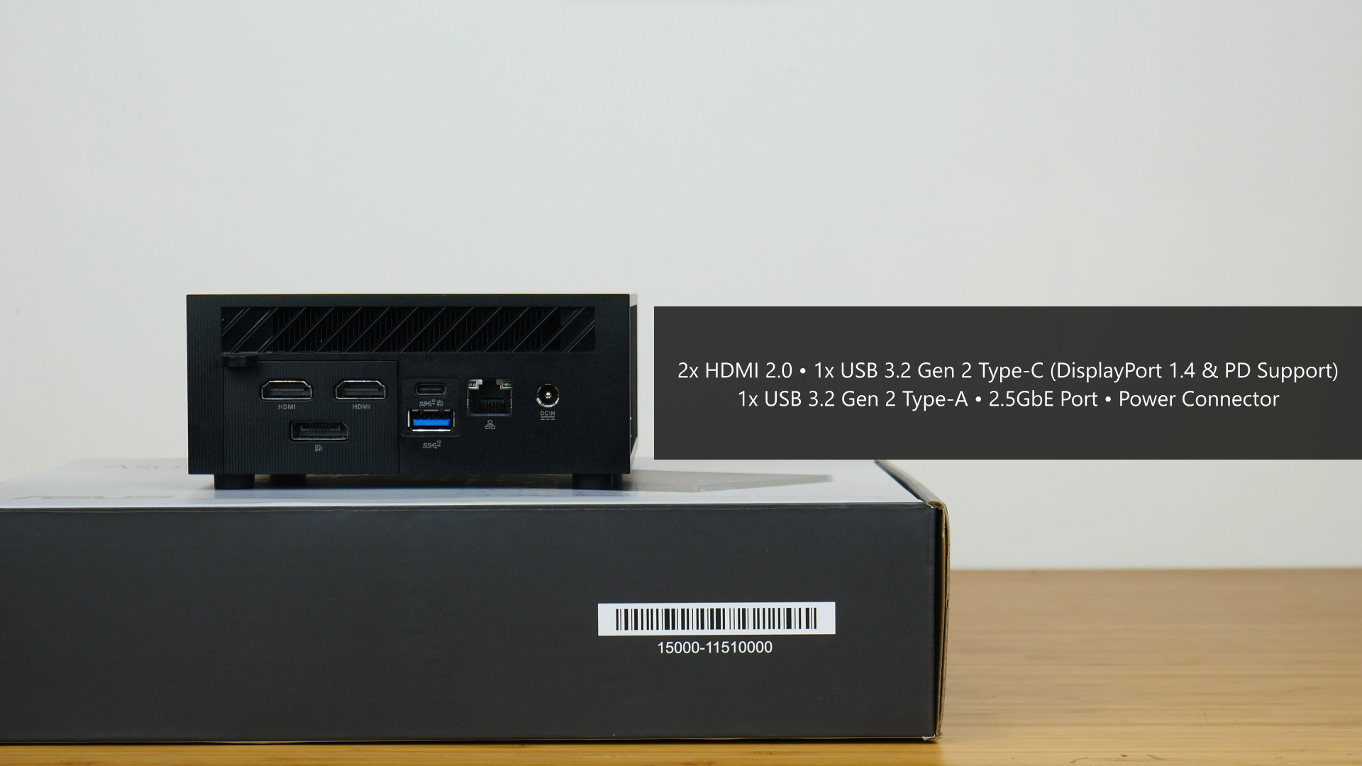 ASUS ExpertCenter PN64 Rear IO