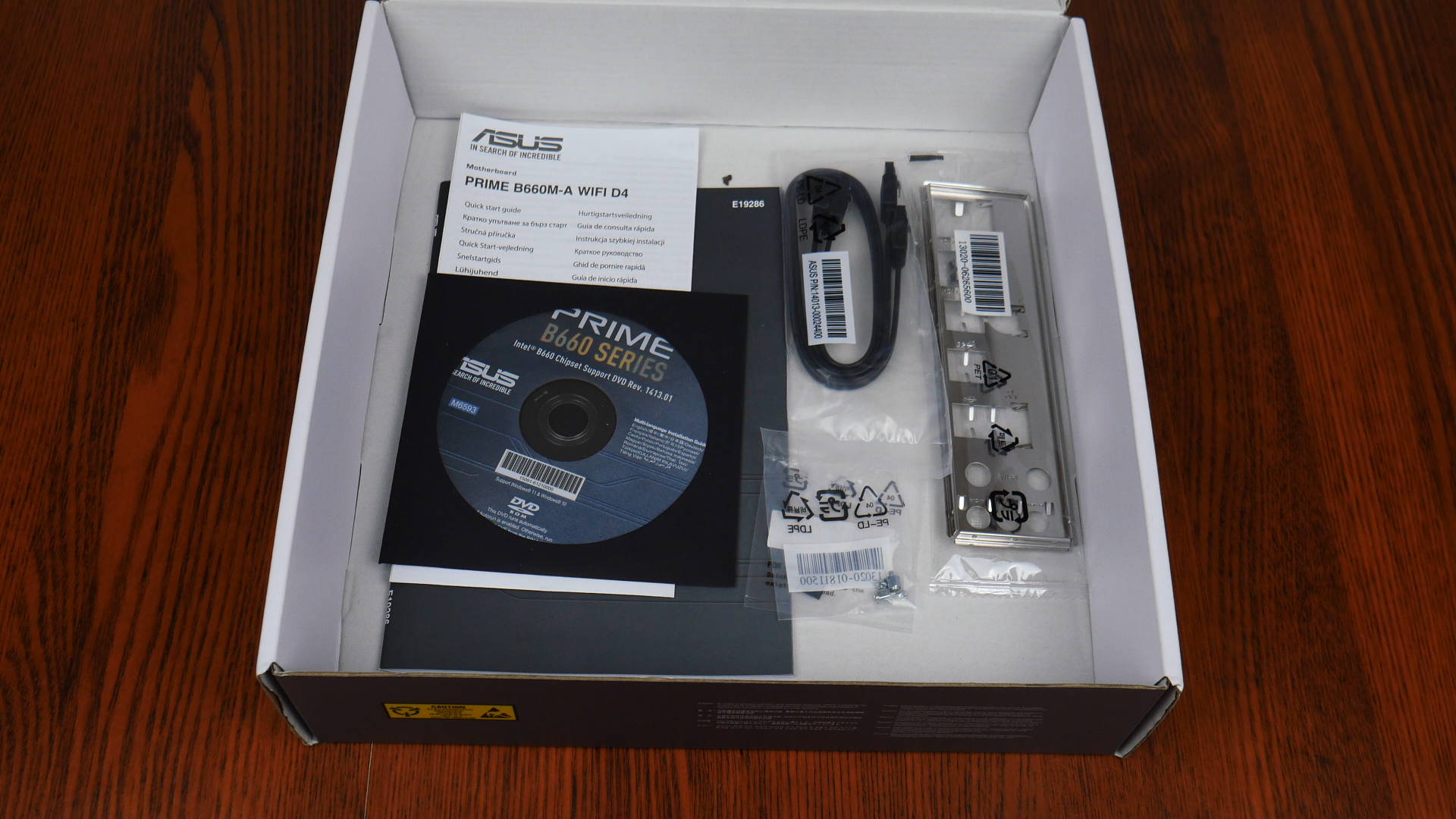 ASUS PRIME B660M-A WIFI D4 Box Contents