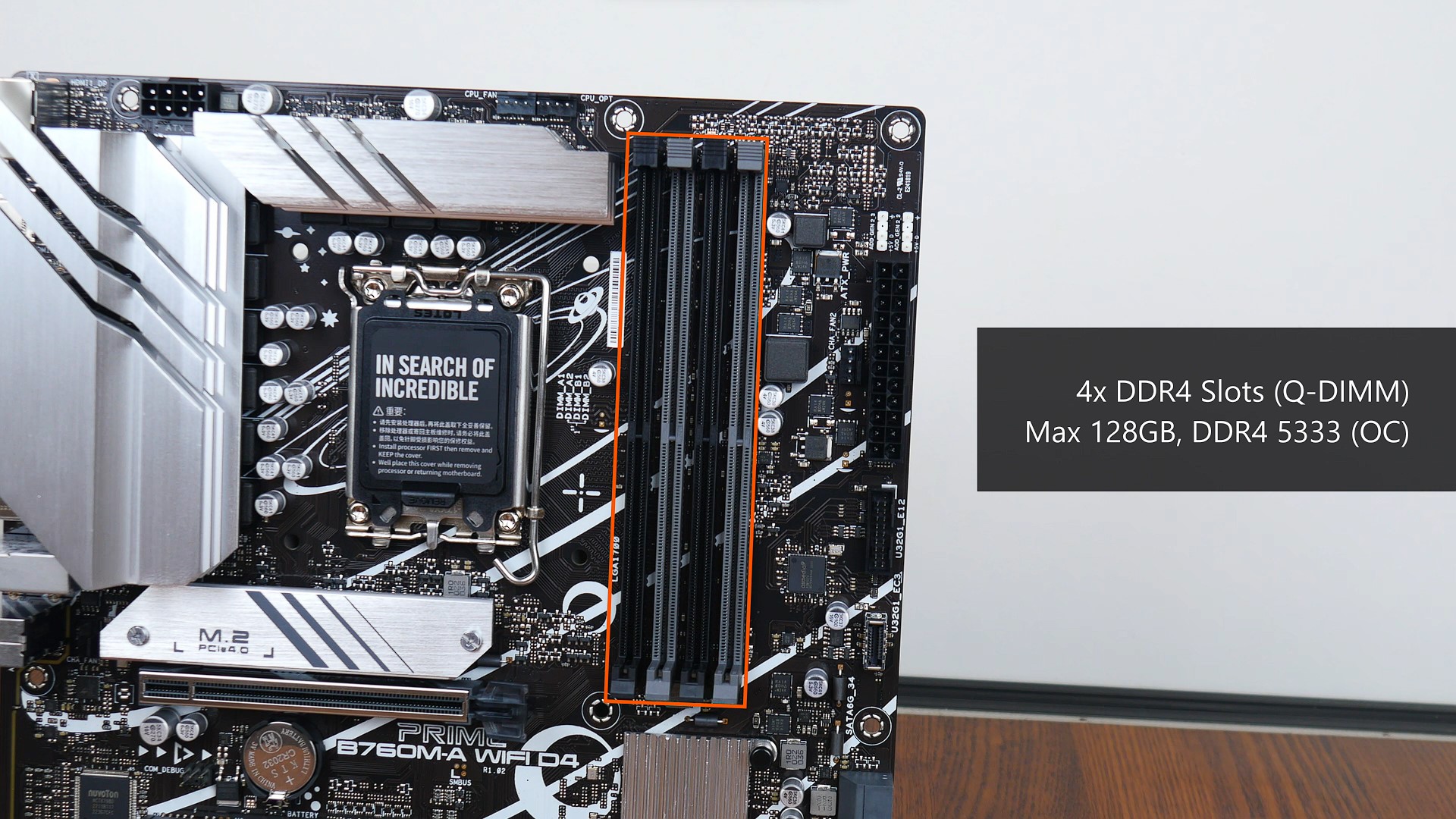 ASUS PRIME B760M-A WIFI D4 Memory Support