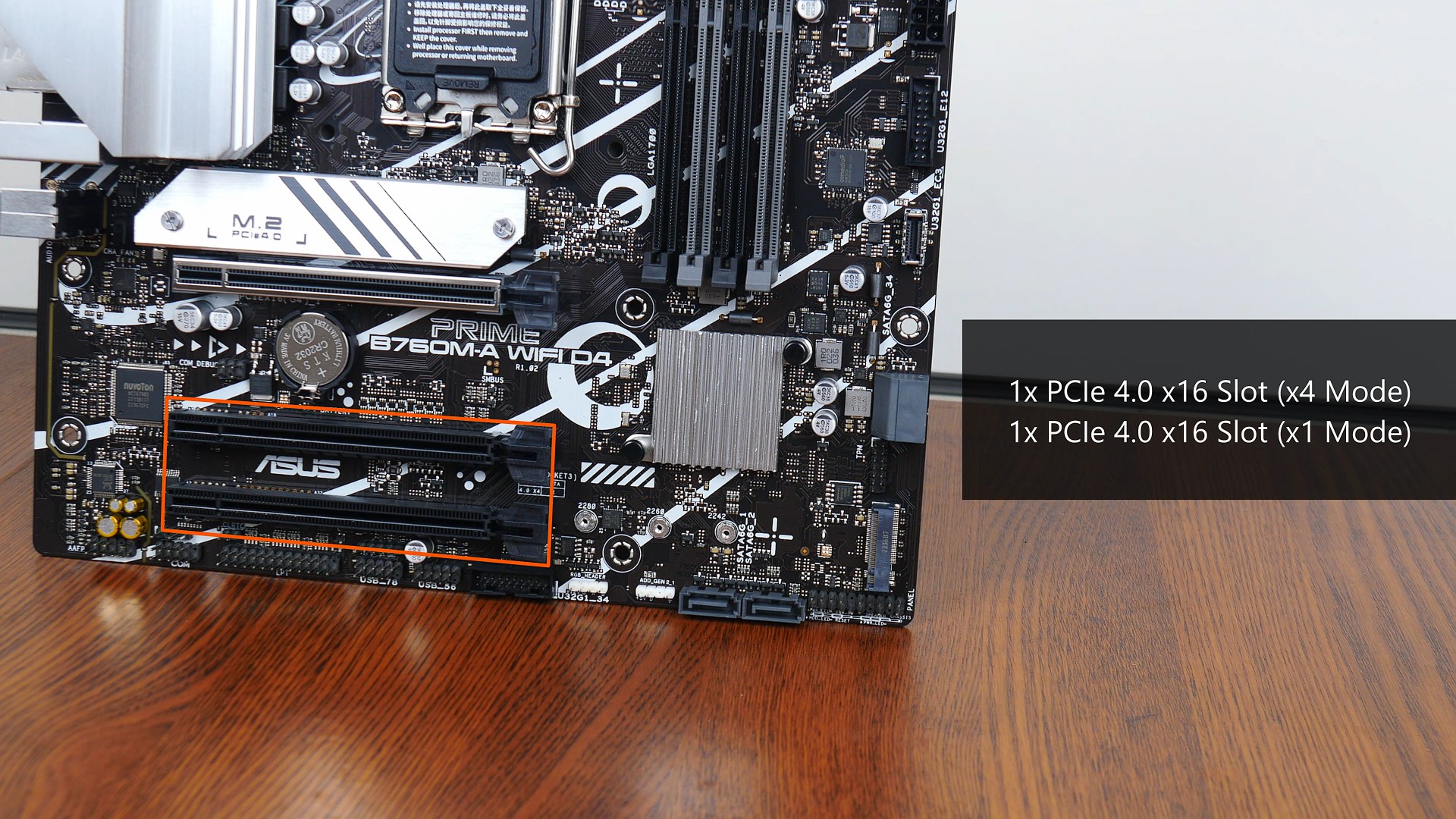 ASUS PRIME B760M-A WIFI D4 PCIe 4.0 x16 Slots