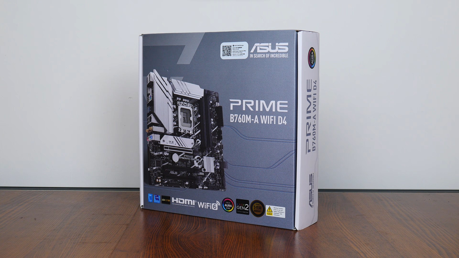 ASUS PRIME B760M-A WIFI D4 Packaging (Front)