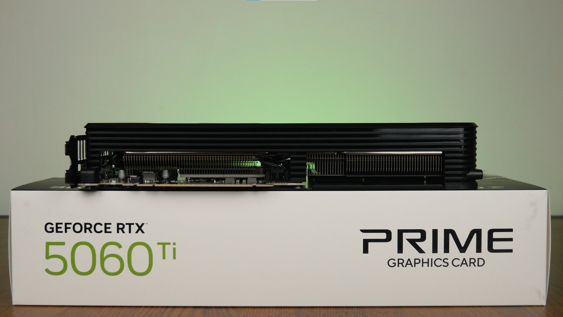 ASUS PRIME GeForce RTX 5060 Ti 16GB GDDR7 OC Edition Aesthetics (Long Edge Bottom)