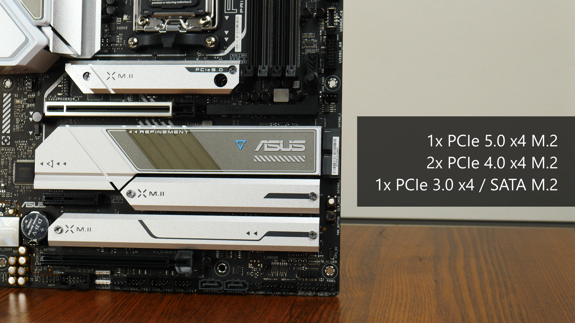 ASUS PRIME X670E-PRO WIFI M.2 Slots