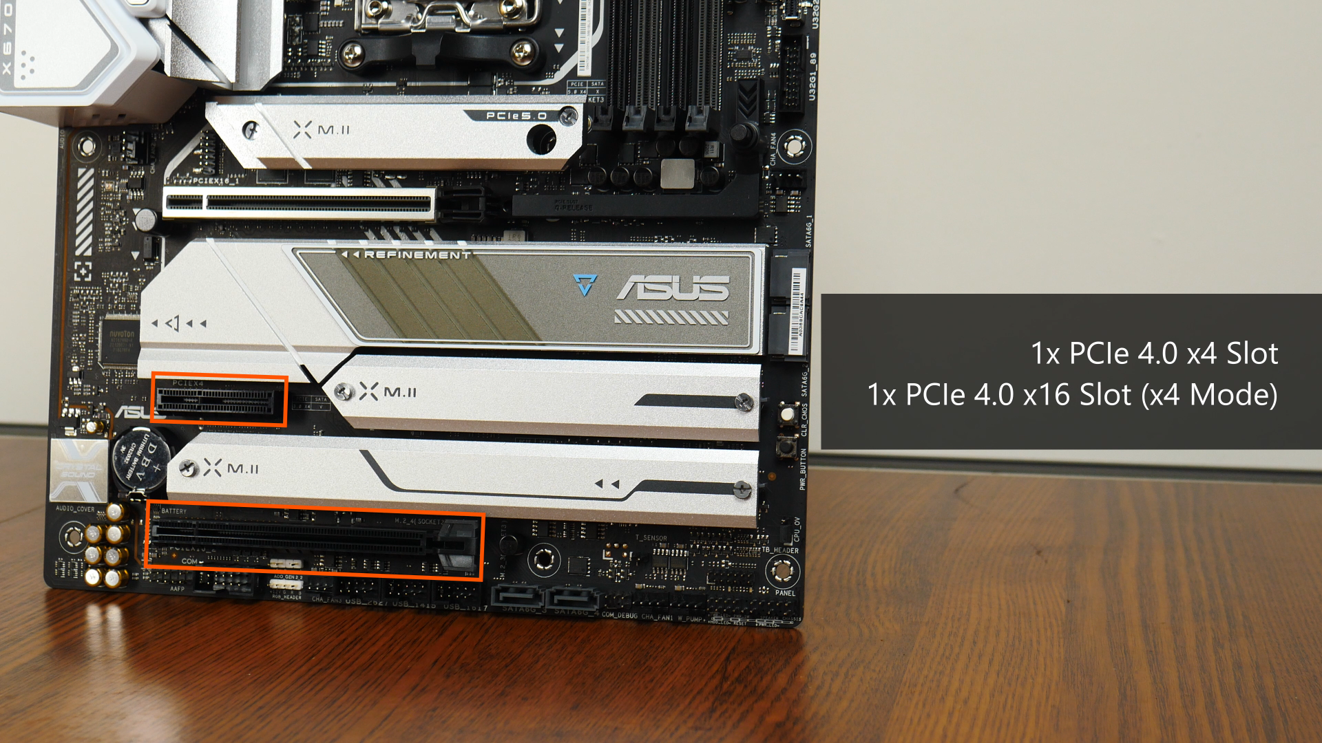 ASUS PRIME X670E-PRO WIFI PCIe 4.0 Slots