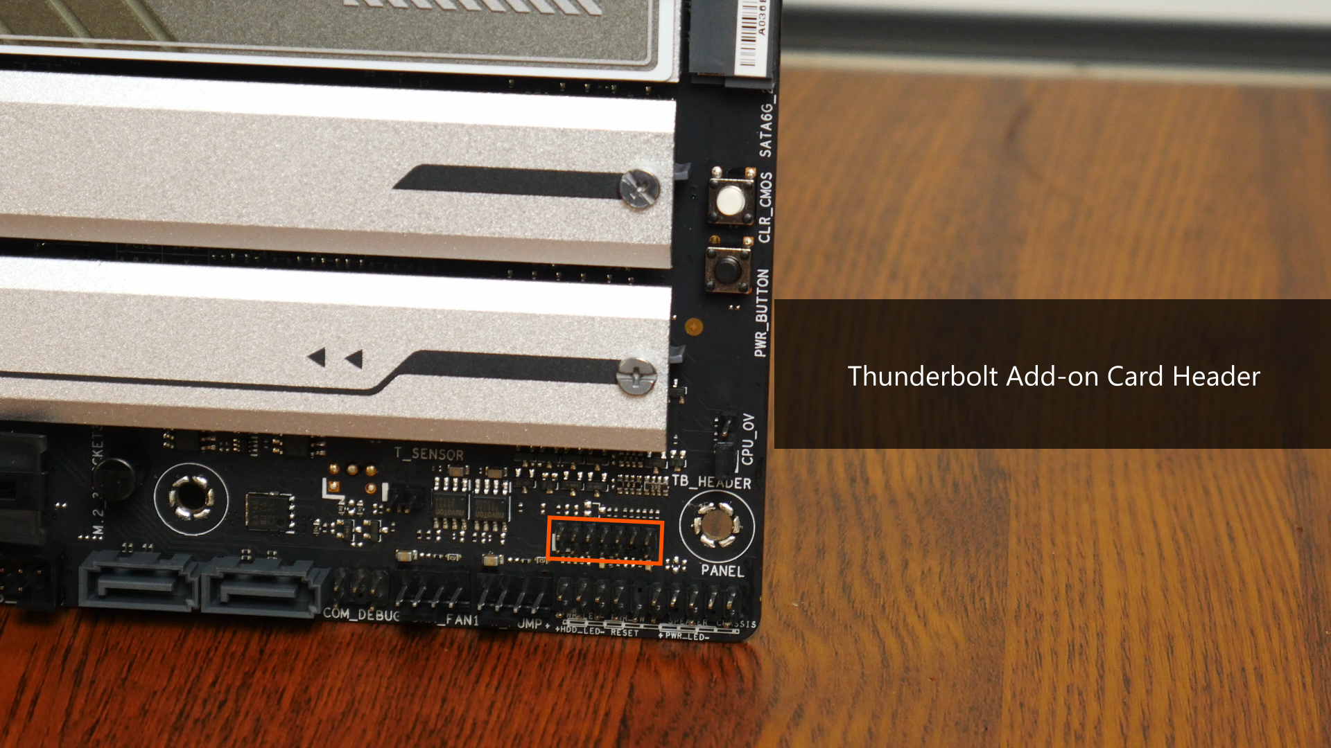 ASUS PRIME X670E-PRO WIFI Thunderbolt Add-on Card Header