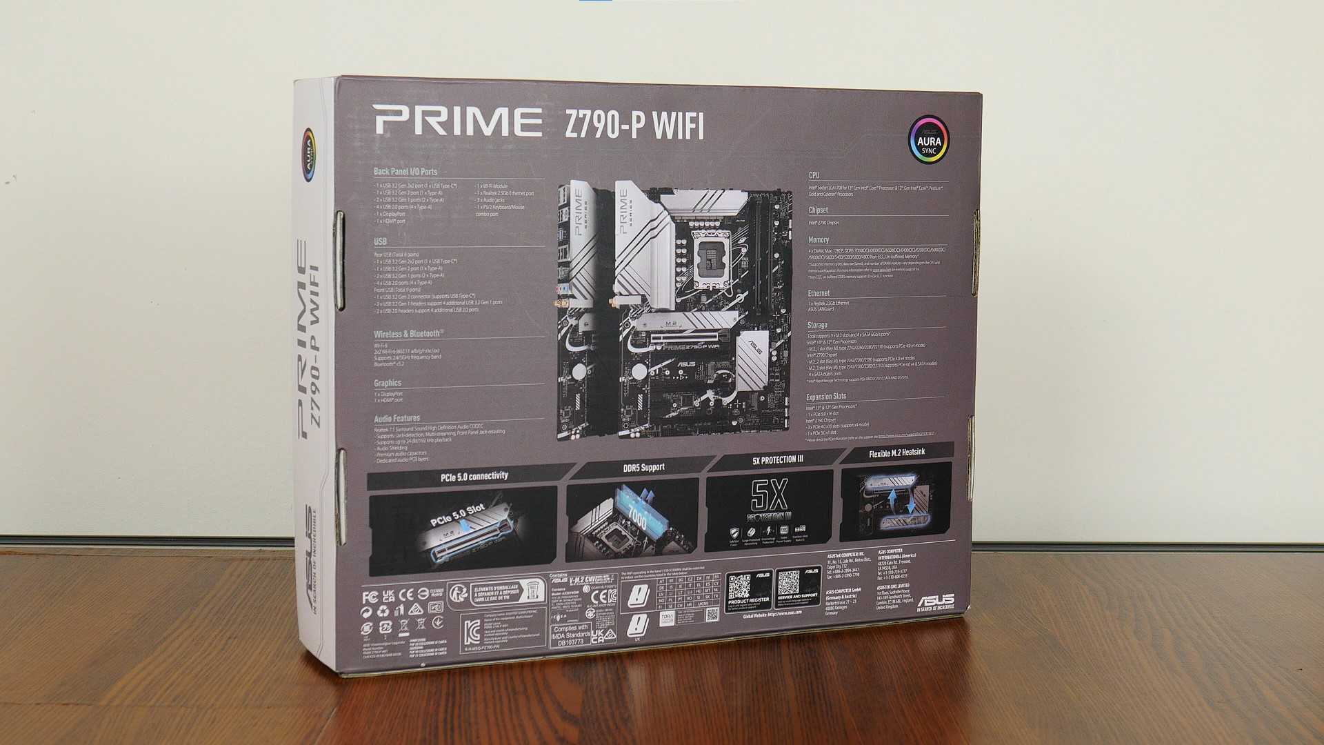 ASUS PRIME Z790-P WIFI Packaging (Rear)