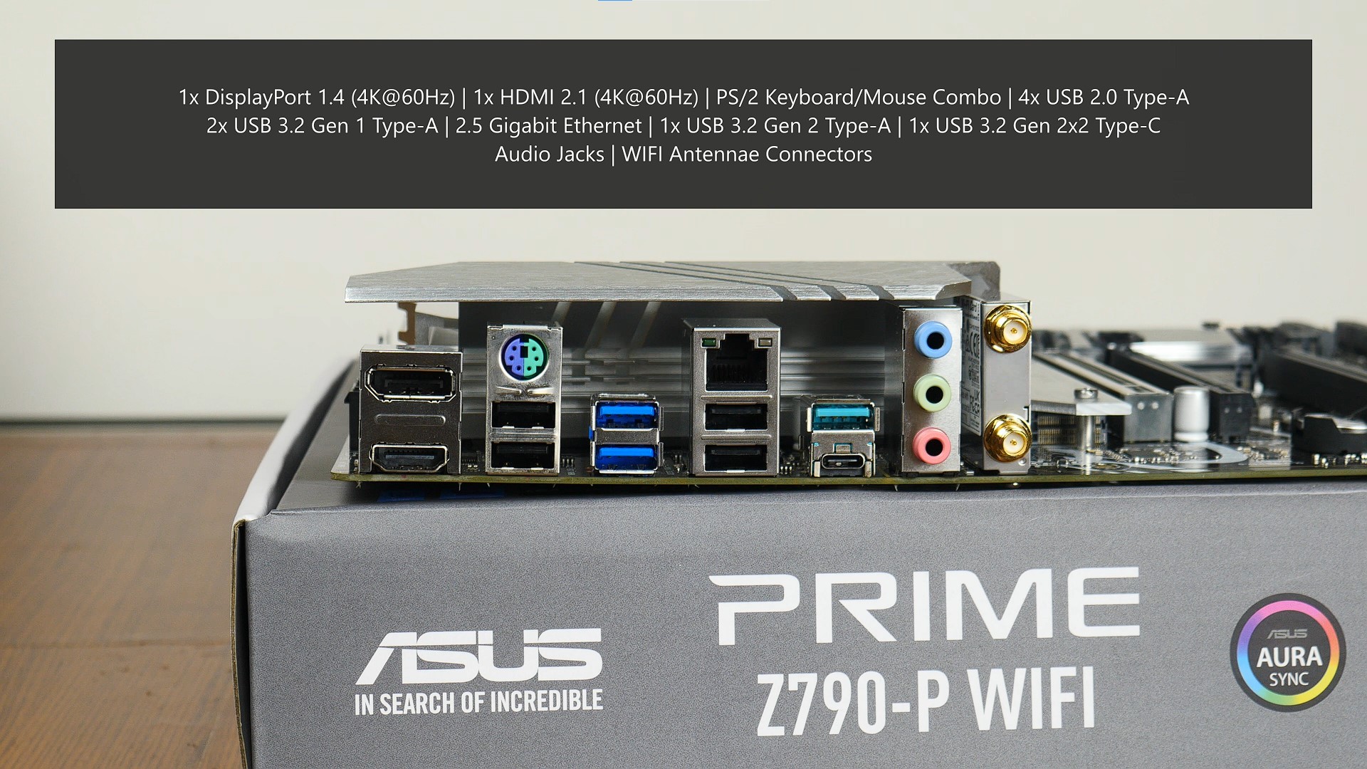 ASUS PRIME Z790-P WIFI Rear IO