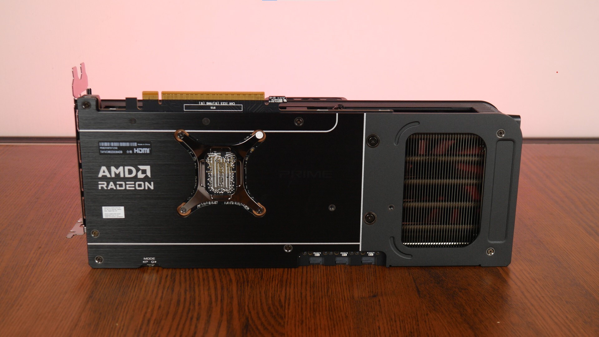 ASUS Prime Radeon RX 9070 XT OC Edition 16GB GDDR6 Aesthetics (Rear)