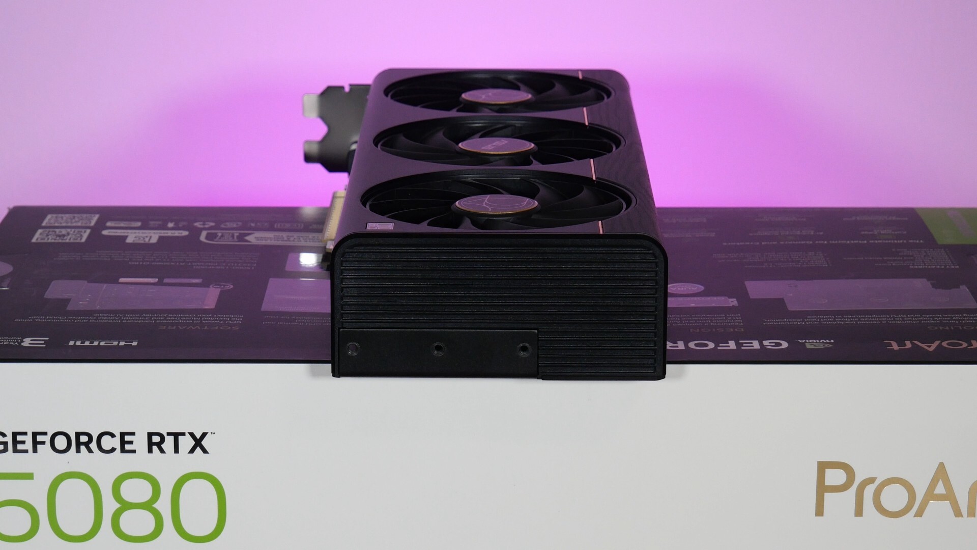 ASUS ProArt GeForce RTX 5080 16GB GDDR7 OC Edition Aesthetics (Short Edge)