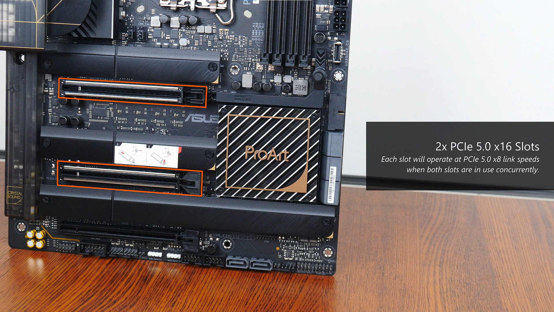 ASUS ProArt Z790-CREATOR WIFI PCIe 5.0 x16 Slots