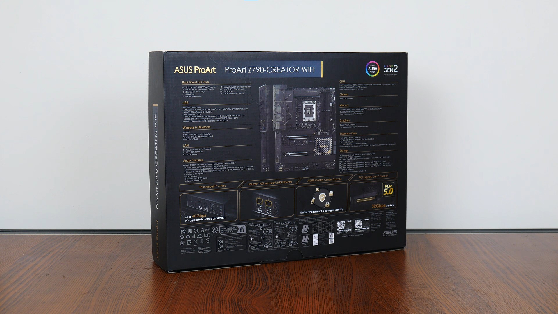 ASUS ProArt Z790-CREATOR WIFI Packaging (Rear)
