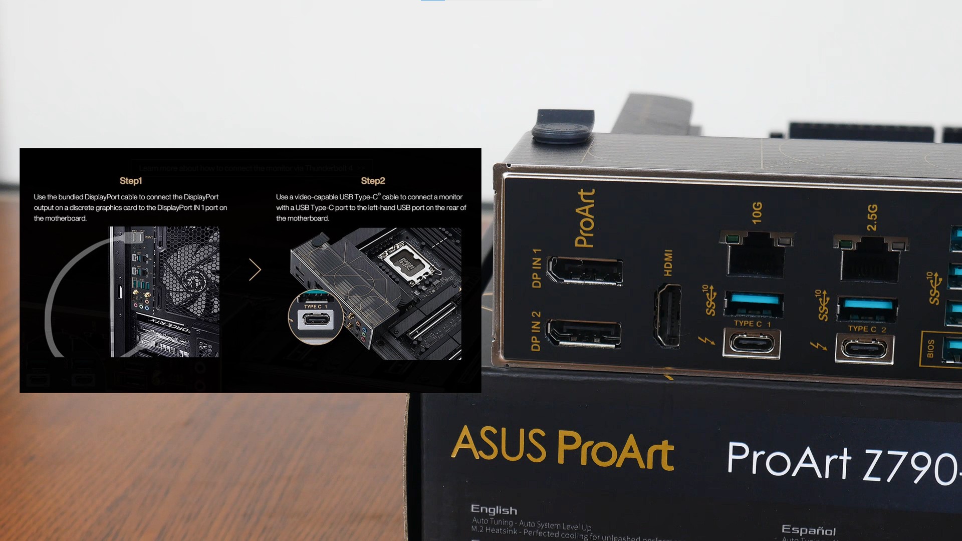 ASUS ProArt Z790-CREATOR WIFI Thunderbolt 4 Display Output (1)