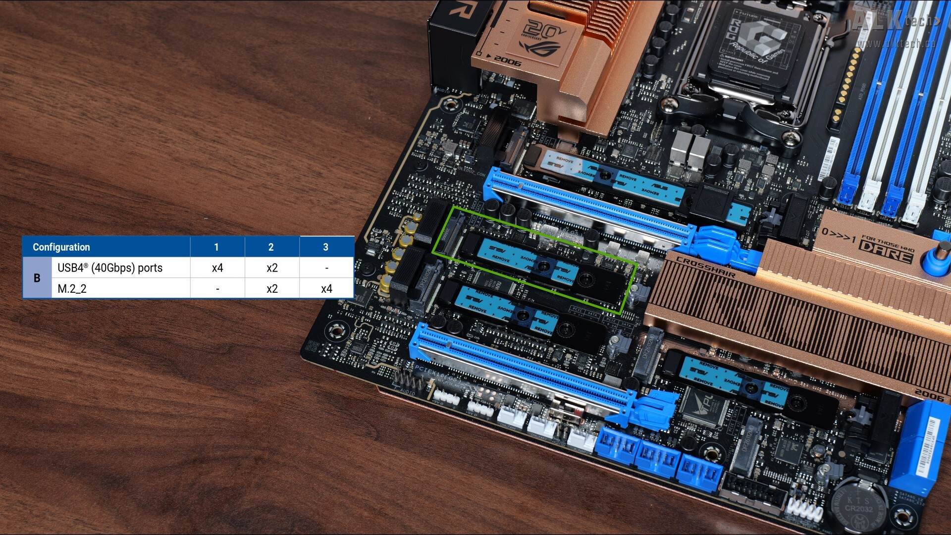 ASUS ROG CROSSHAIR 2006 PCIe Lane Sharing