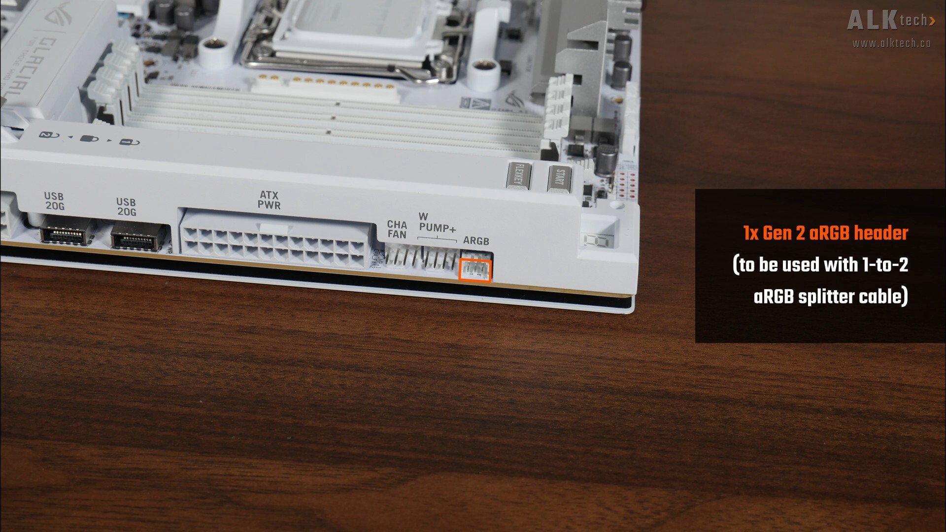  ASUS ROG CROSSHAIR X870E GLACIAL ARGB Header (1-to-2 Splitter)