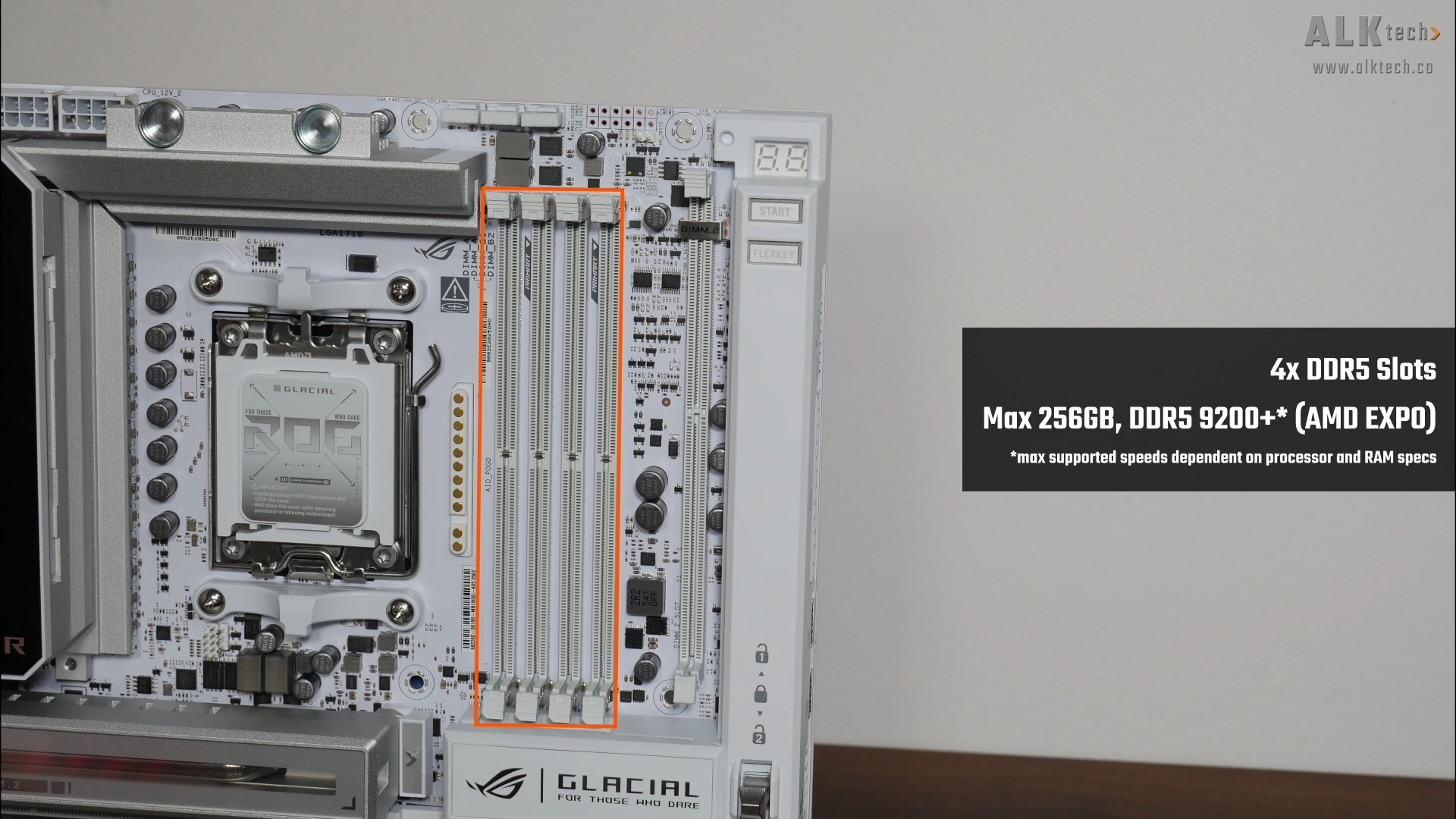  ASUS ROG CROSSHAIR X870E GLACIAL Memory Support