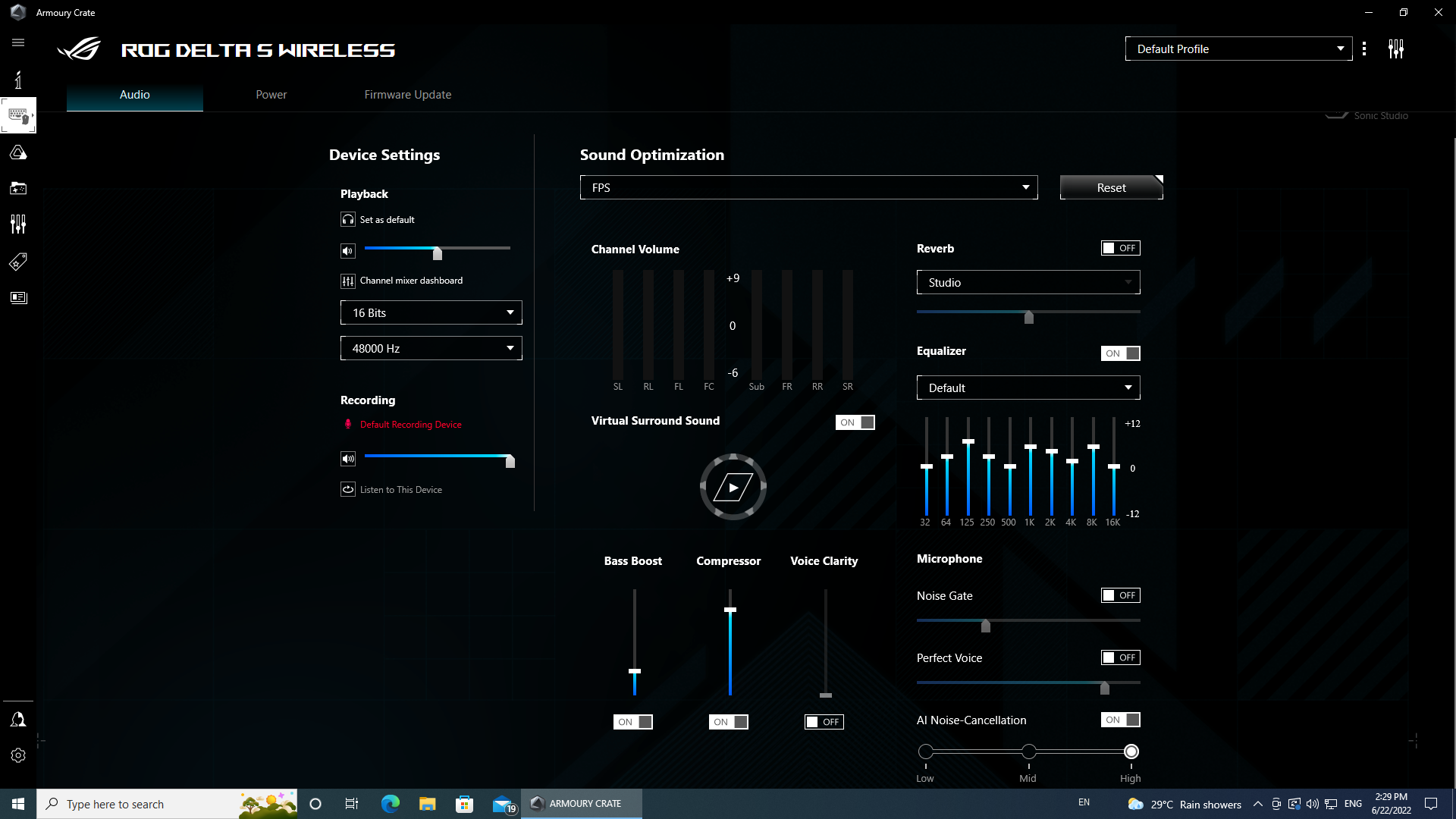 ASUS ROG Delta S Wireless Armoury Crate