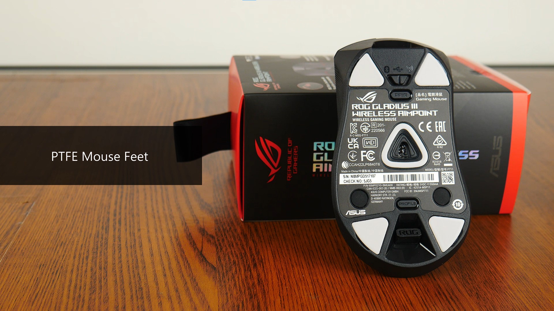 ASUS ROG Gladius III Wireless AimPoint PTFE Mouse Feet