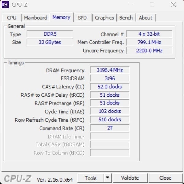 ASUS ROG NUC (2025) CPU-Z (3)