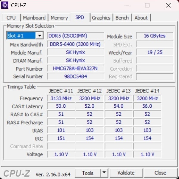 ASUS ROG NUC (2025) CPU-Z (4)