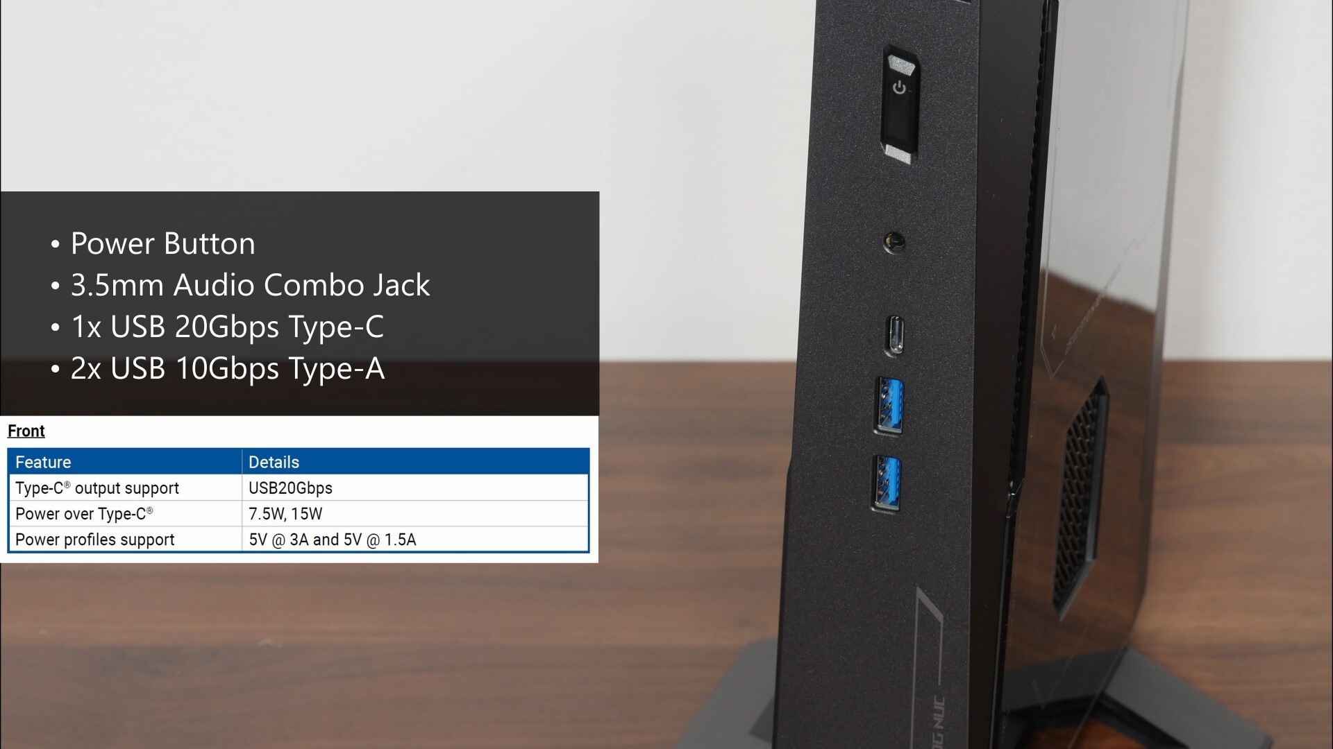 ASUS ROG NUC (2025) Front IO