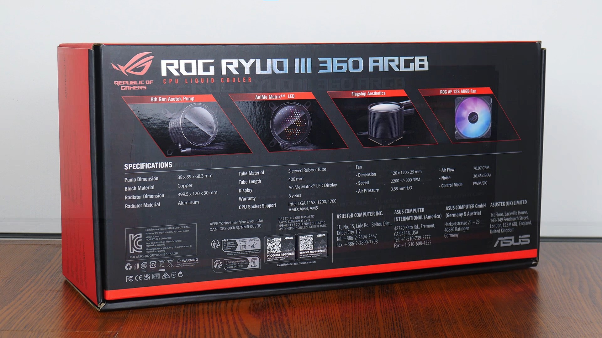 ASUS ROG RYUO III 360 Packaging (Rear)