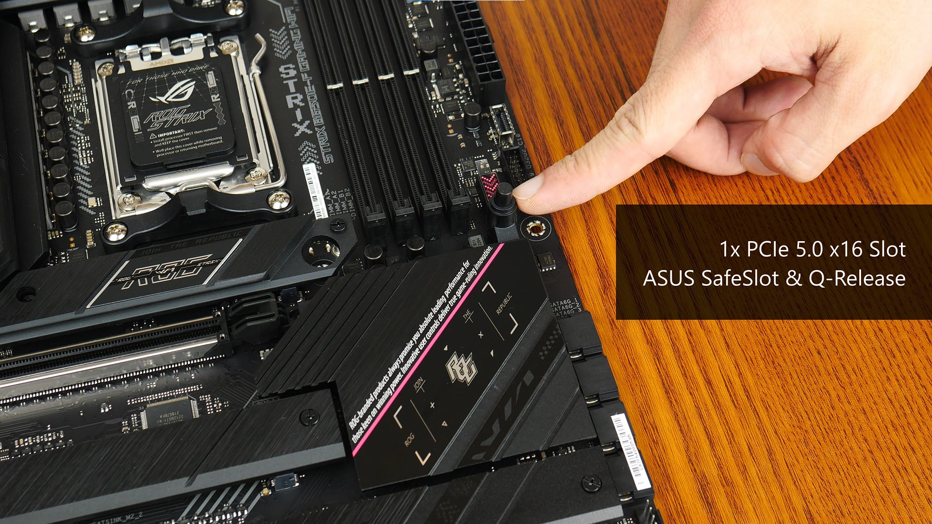 ASUS ROG STRIX B650E-F GAMING WIFI PCIe Q-Release