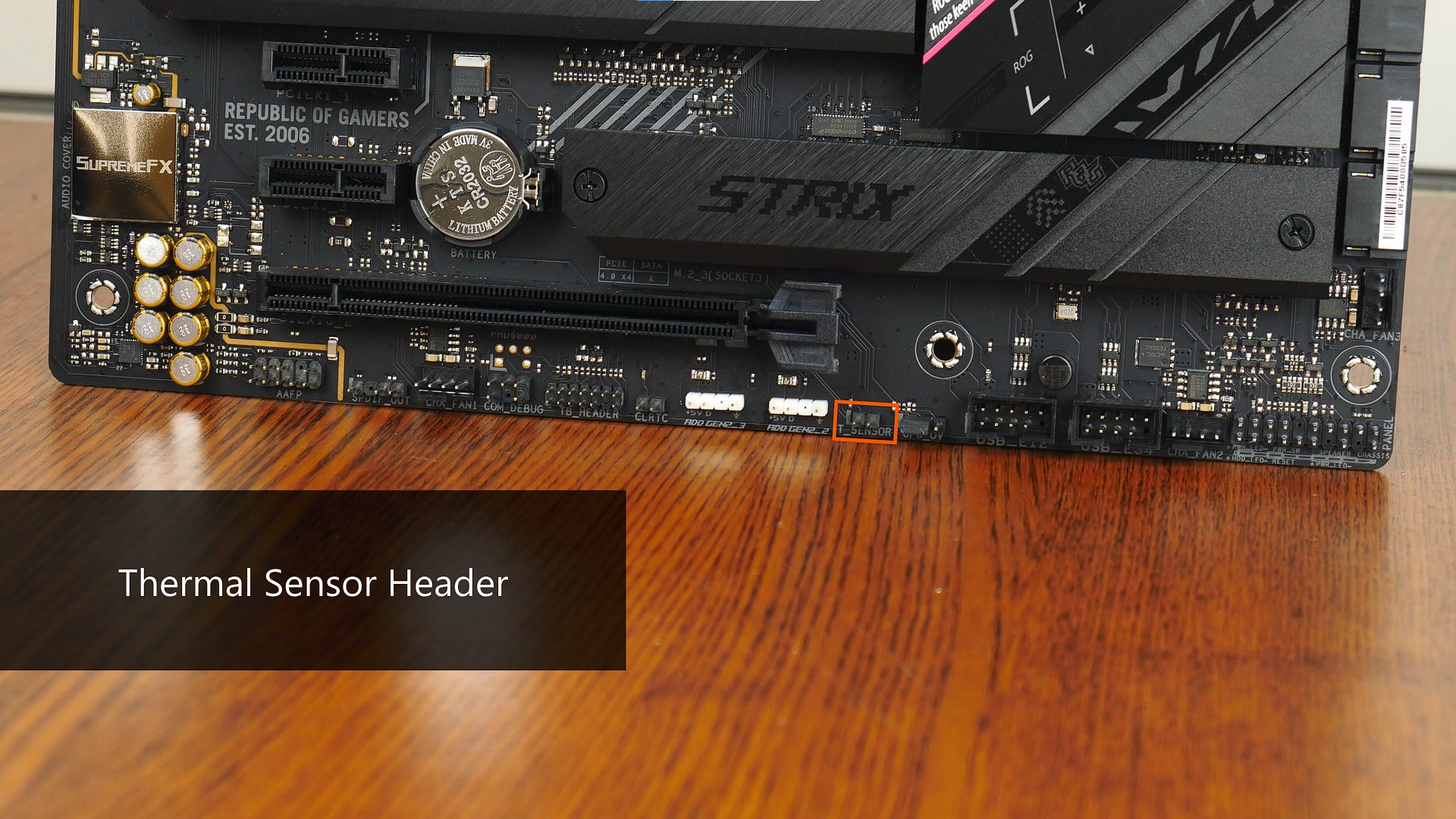 ASUS ROG STRIX B650E-F GAMING WIFI Thermal Sensor Header