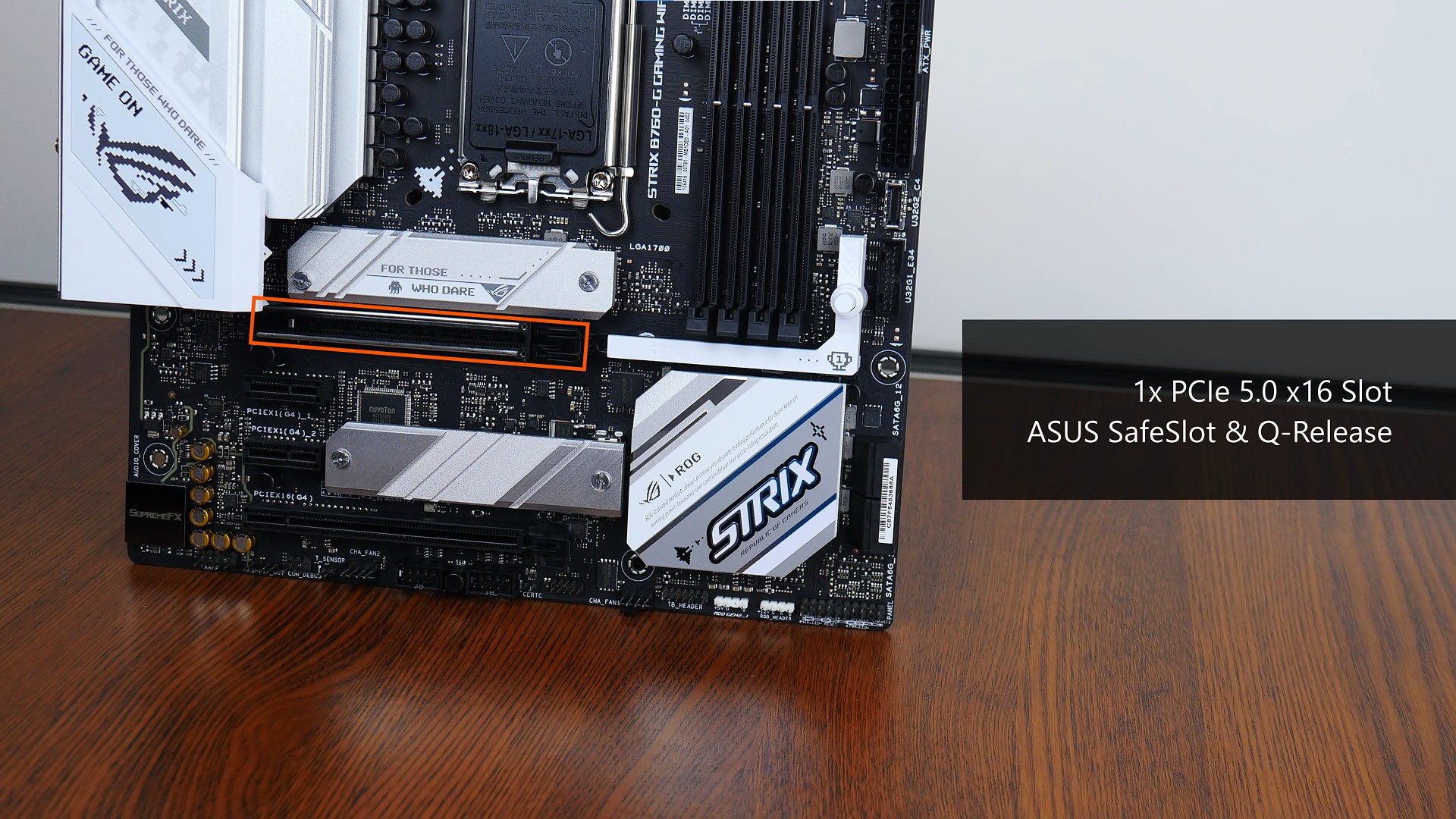 ASUS ROG STRIX B760-G GAMING WIFI D4 PCIe 5.0 x16 Slot