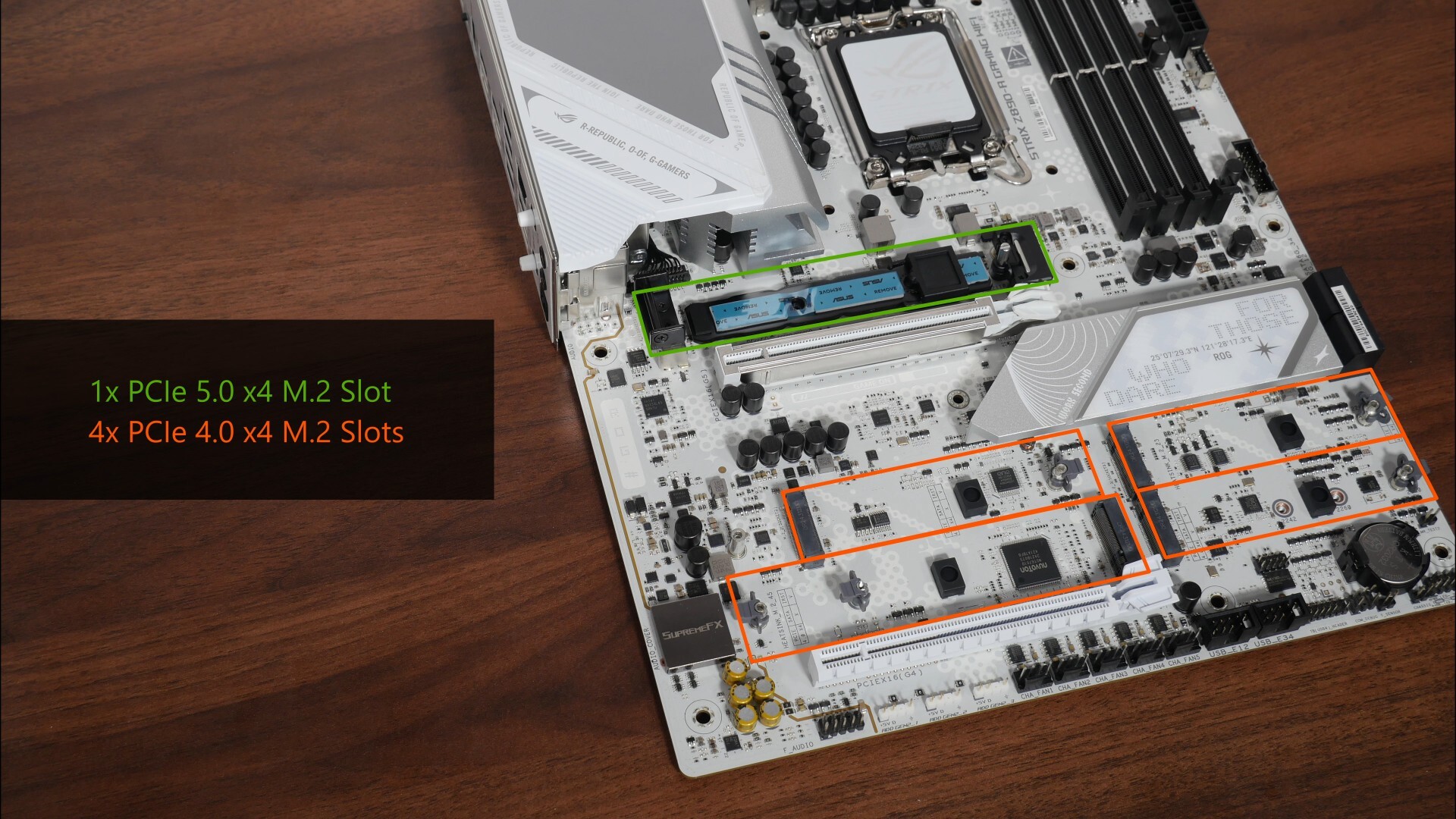 ASUS ROG STRIX Z890-A GAMING WIFI M.2 Slots