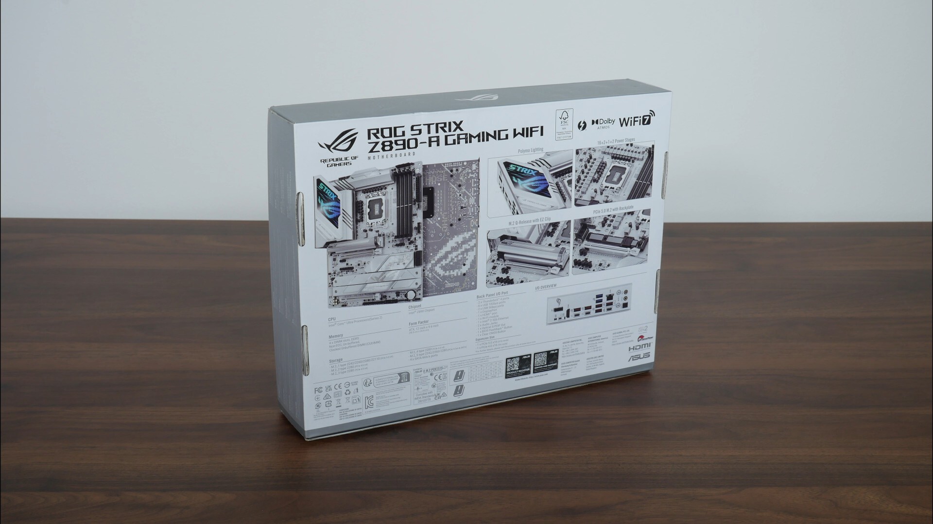 ASUS ROG STRIX Z890-A GAMING WIFI Packaging (Rear)