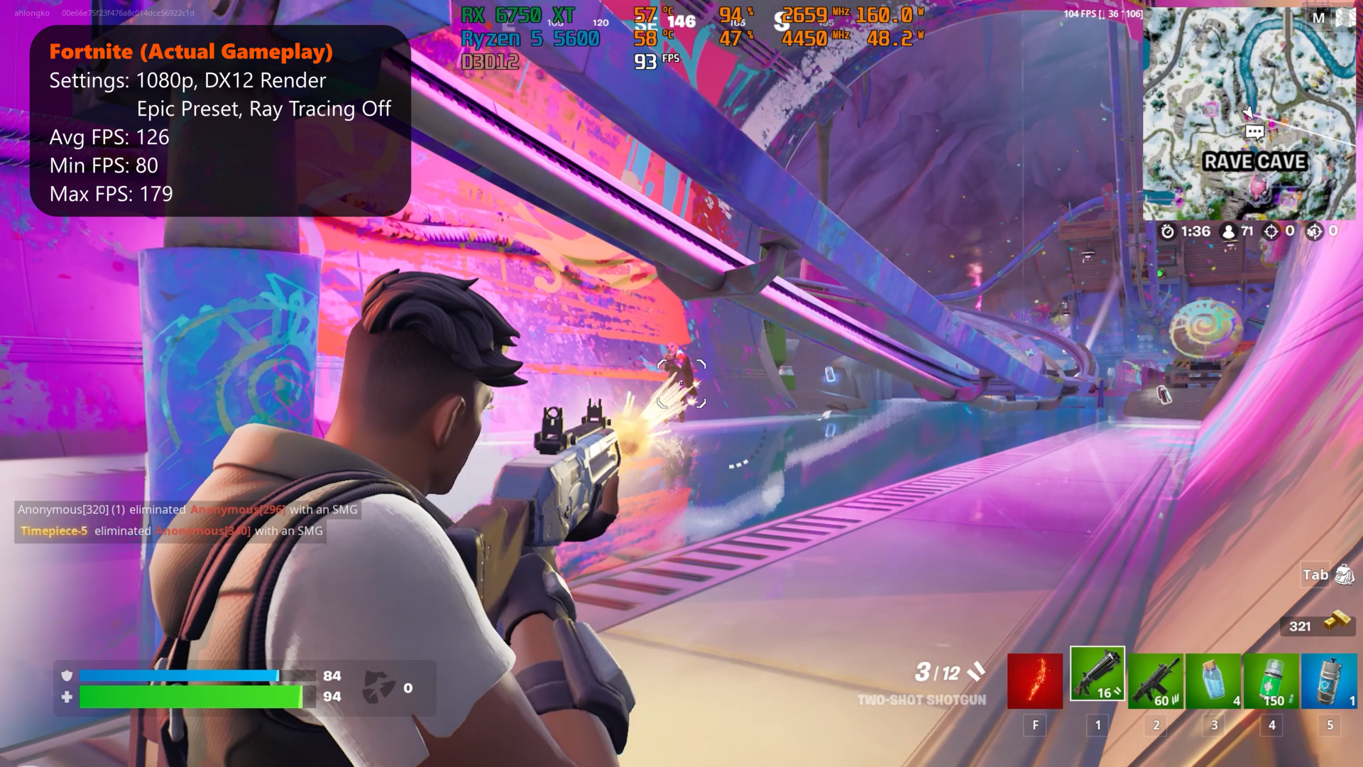 ASUS ROG Strix Radeon RX 6750 XT OC Edition 12GB GDDR6 Fortnite Epic Preset