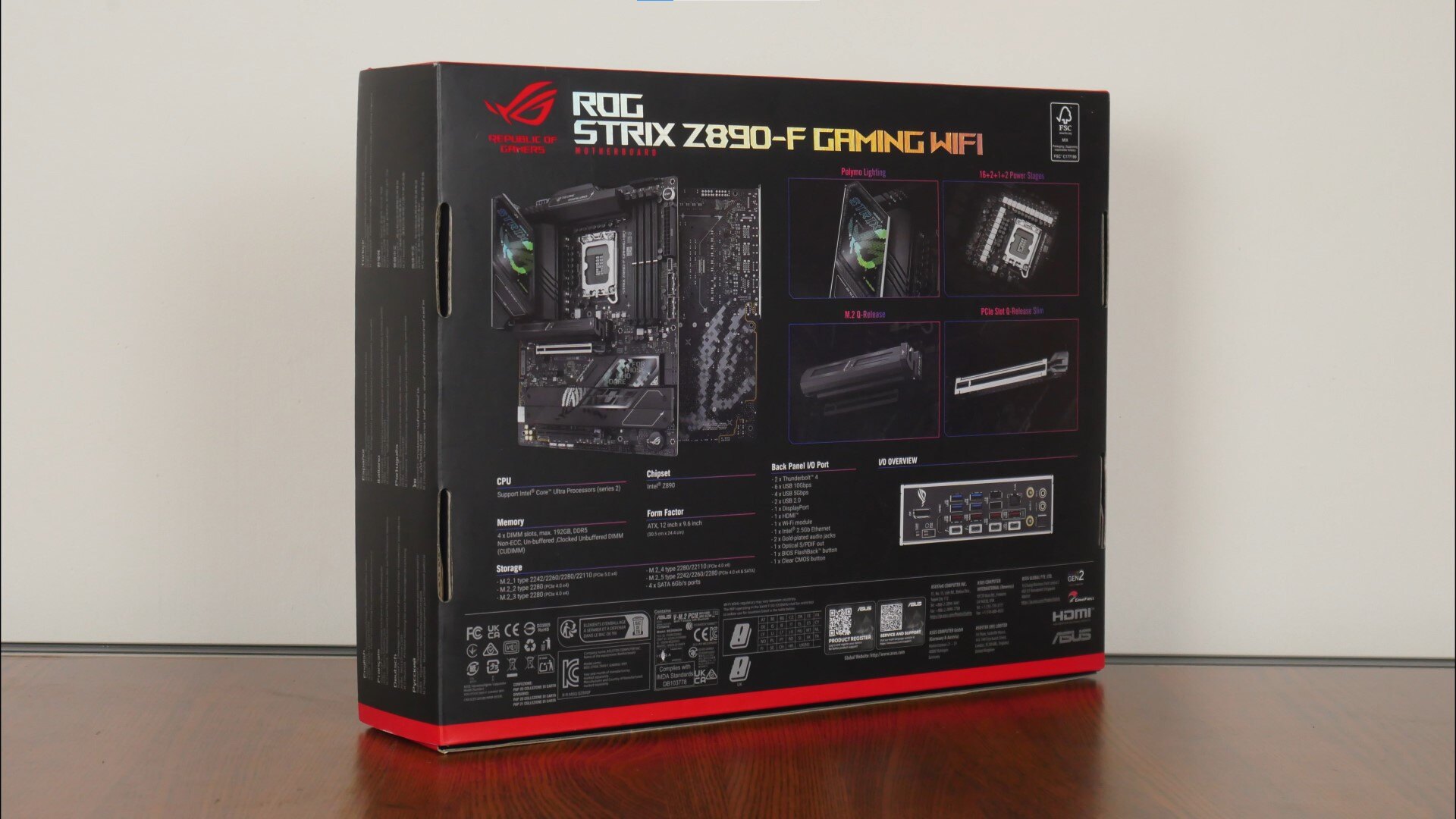 Unboxing & Overview: ASUS ROG Strix Z890-F Gaming WIFI LGA1851 Motherboard