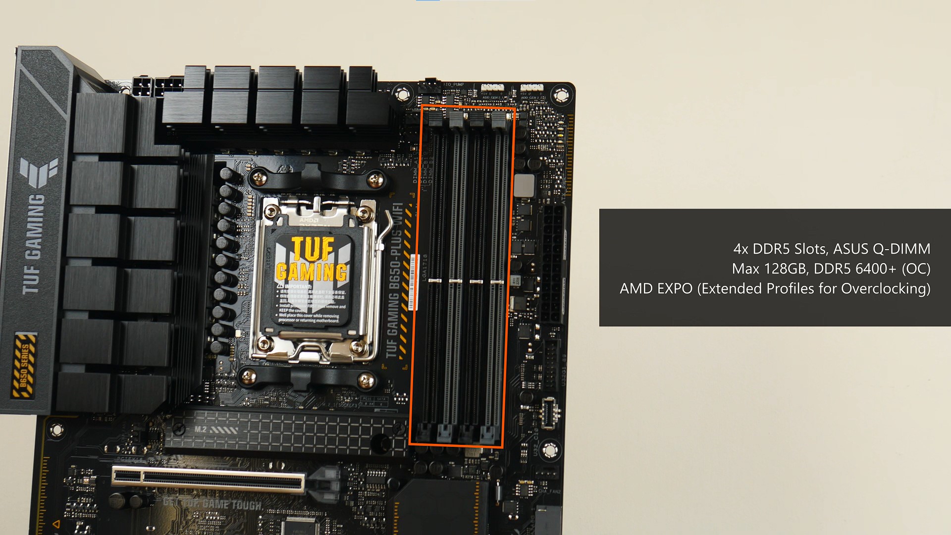 ASUS TUF Gaming B650-PLUS WIFI Memory