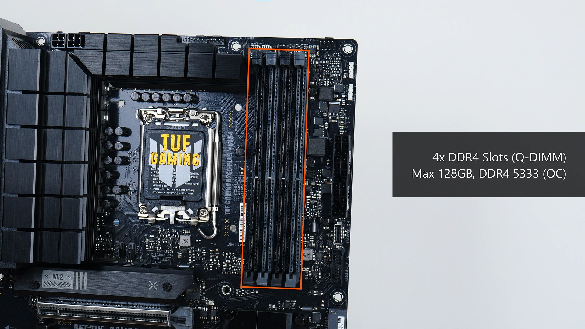 ASUS TUF GAMING B760-PLUS WIFI D4 Memory Support