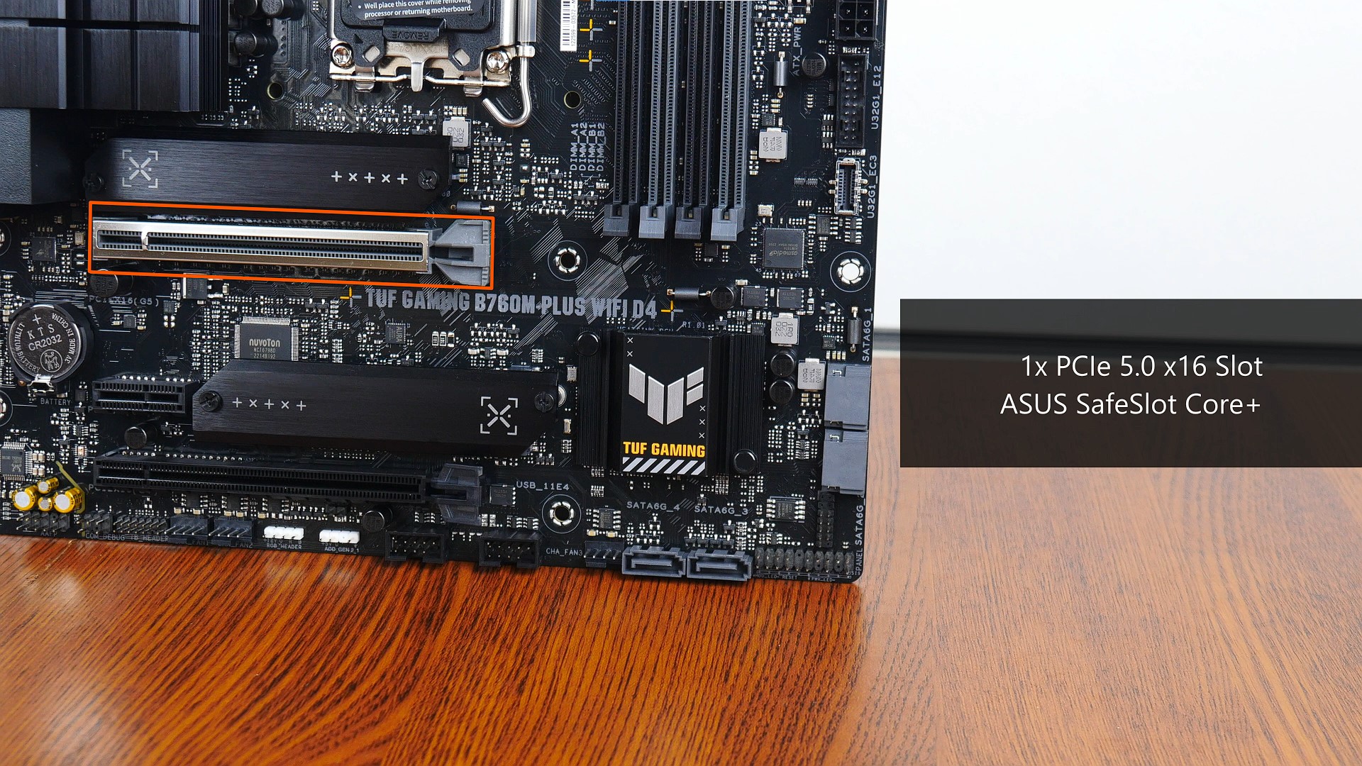 ASUS TUF GAMING B760M-PLUS WIFI D4 PCIe 5.0 x16 Slot