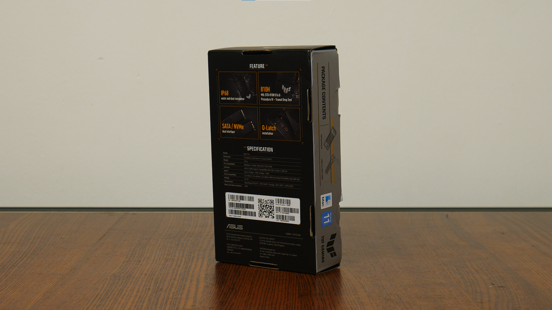 ASUS TUF Gaming A1 Box (Rear)