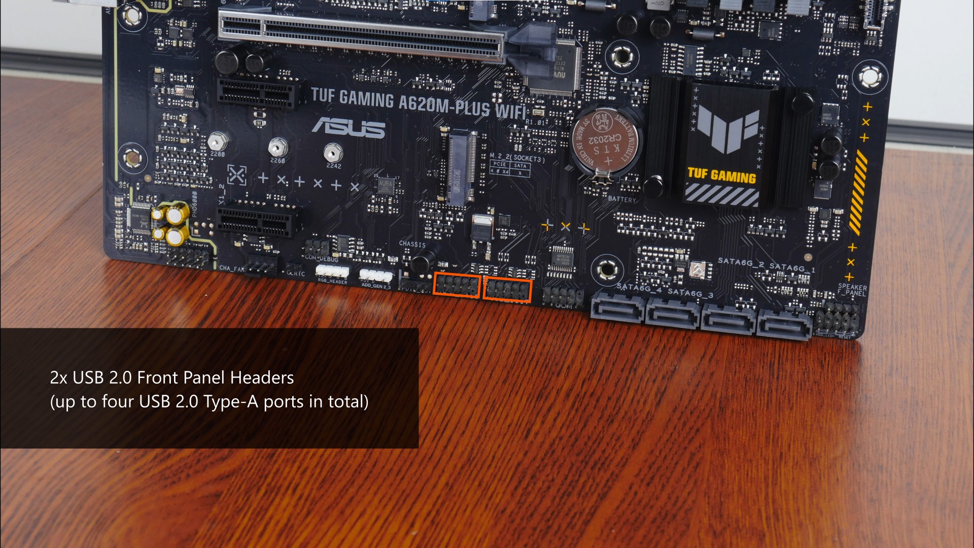 ASUS TUF Gaming A620M-PLUS WIFI Front Panel USB 2.0 Type-A