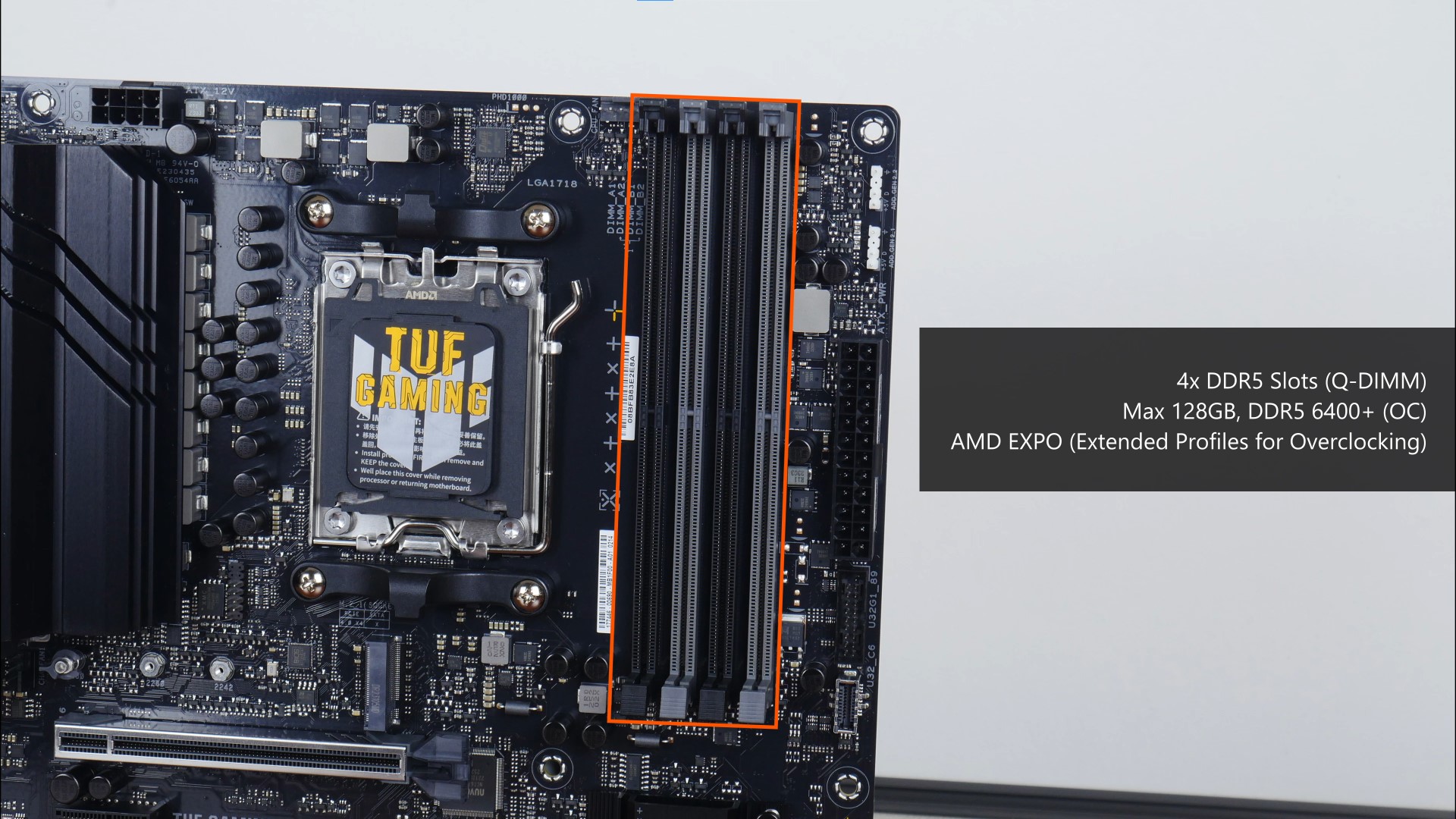 ASUS TUF Gaming A620M-PLUS WIFI Memory Support