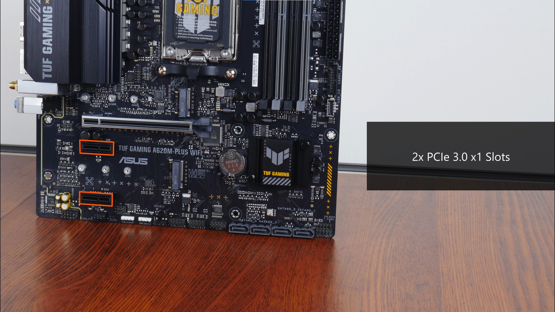 ASUS TUF Gaming A620M-PLUS WIFI PCIe 3.0 x1 Slots