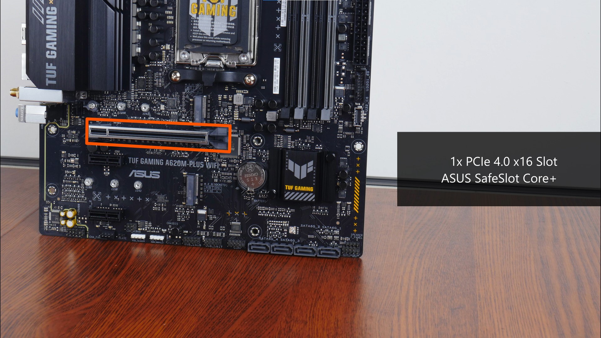 ASUS TUF Gaming A620M-PLUS WIFI PCIe 4.0 x16 Slot