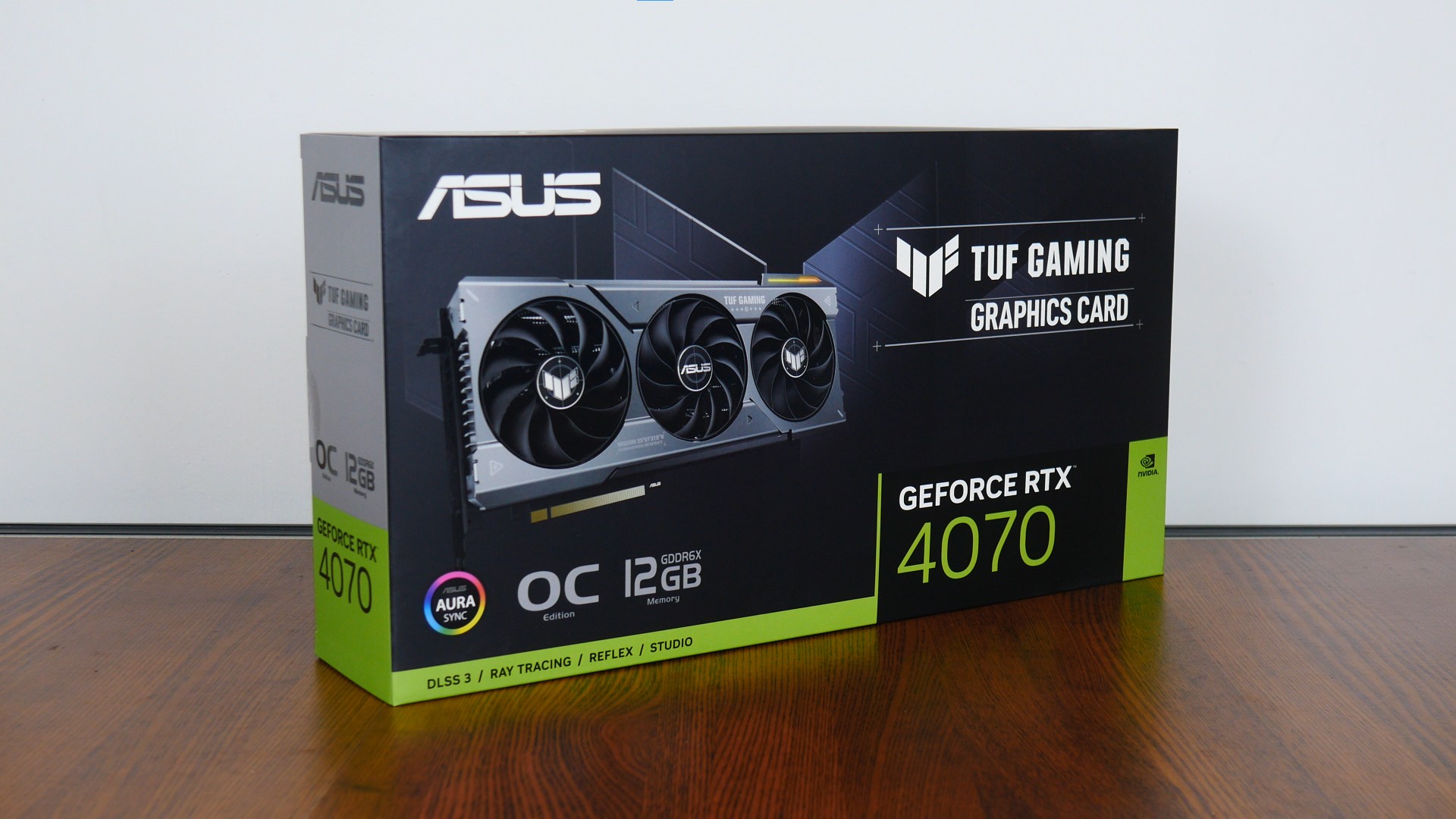 ASUS TUF Gaming GeForce RTX 4070 12GB GDDR6X OC Edition Packaging (Front)