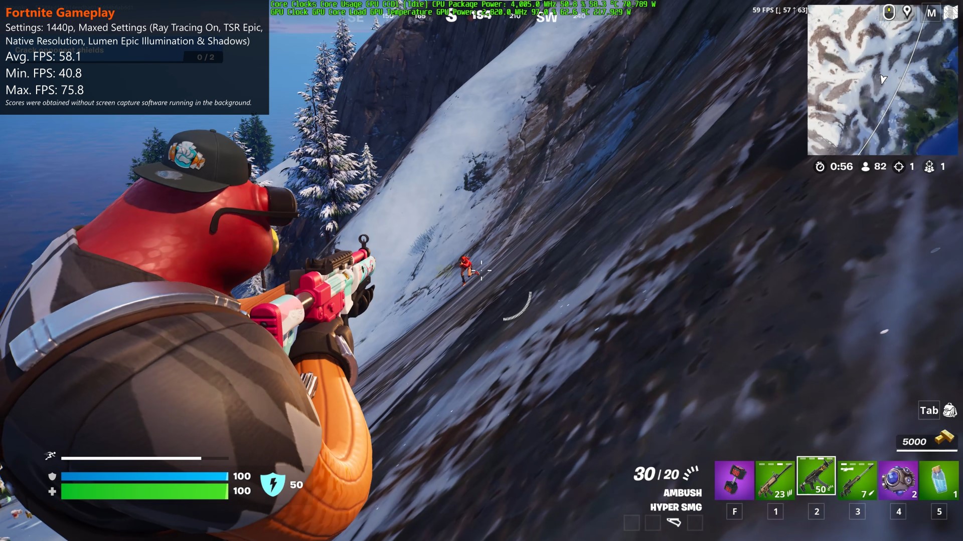 ASUS TUF Gaming GeForce RTX 4070 SUPER 12GB GDDR6X OC Edition Fortnite Actual Gameplay