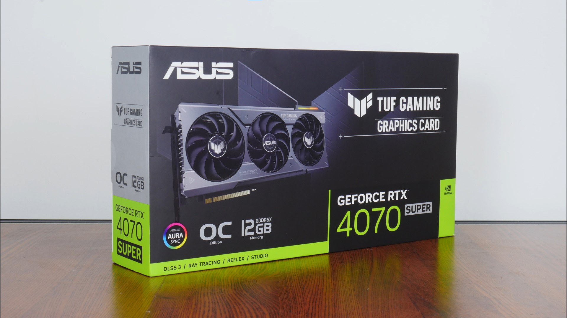 ASUS TUF Gaming GeForce RTX 4070 SUPER 12GB GDDR6X OC Edition Packaging (Front)